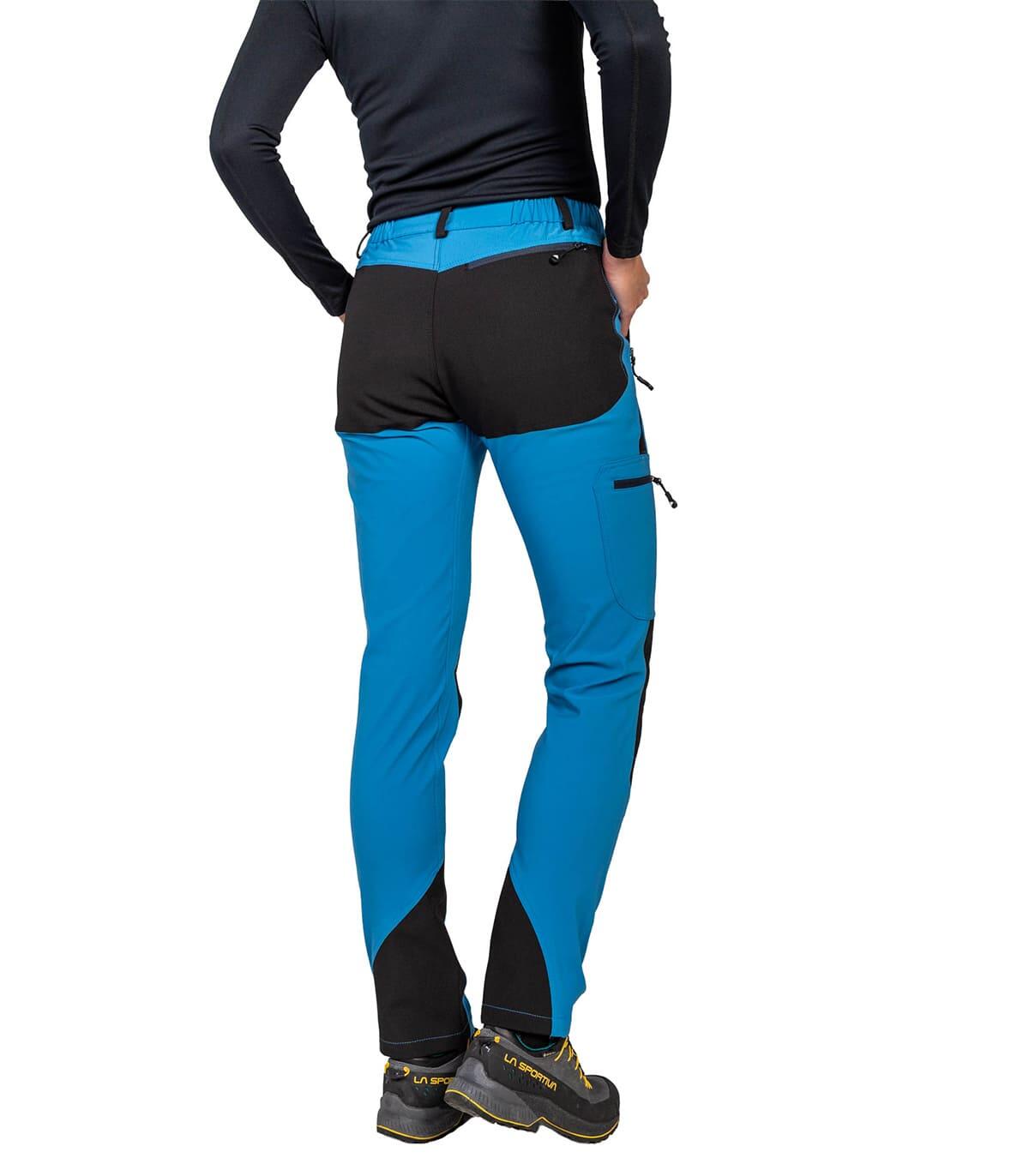 Calças de Escalada Badille Unissex Leves Térmicas Respiráveis Azul 5/5