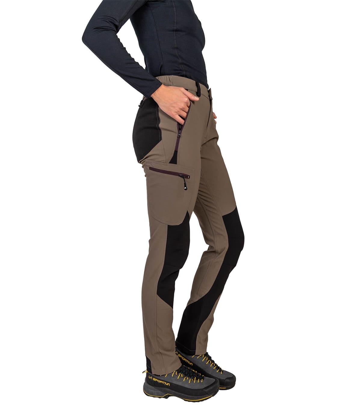 Pantalón de Montaña, Trekking y Escalada Invernal Badille Unisex Gris 4/5