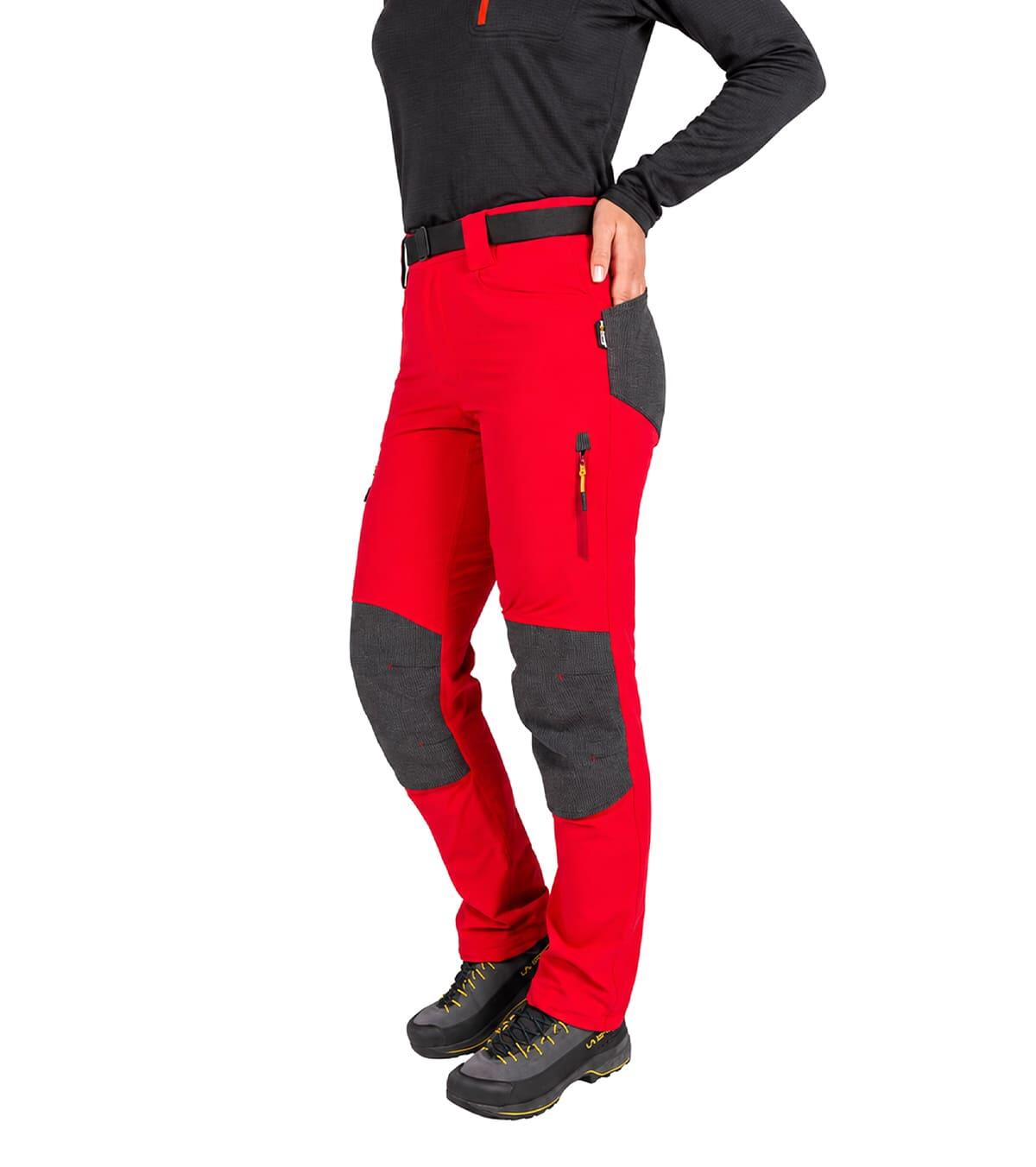 Calças Térmicas Comicci Alpinismo Unissex Repelentes À Água Vermelho 4/6