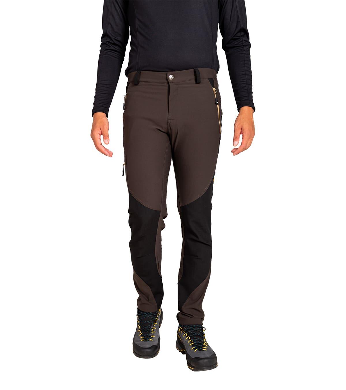 Pantalón de Montaña, Trekking y Escalada Invernal Badille Unisex Café 2/5