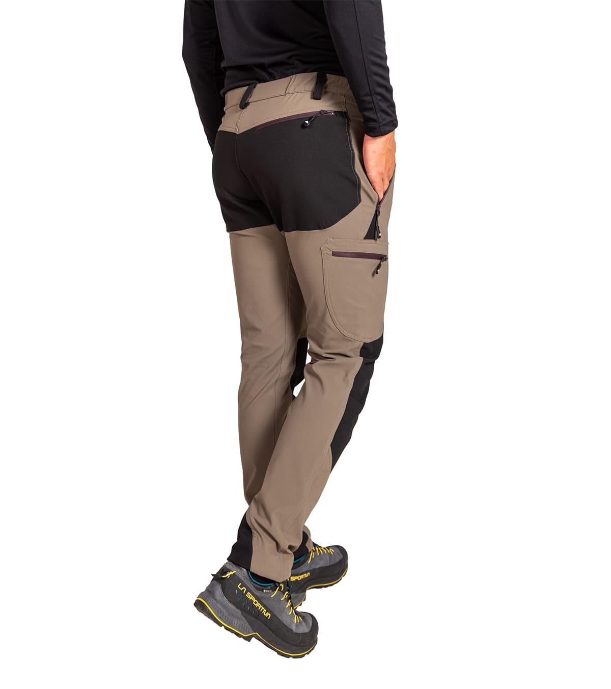 Pantalón de Montaña, Trekking y Escalada Invernal Badille Unisex Gris 2/5