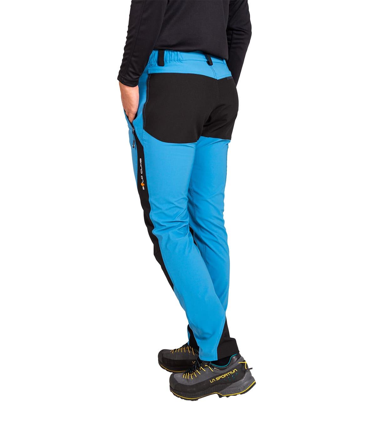 Calças de Escalada Badille Unissex Leves Térmicas Respiráveis Azul 3/5