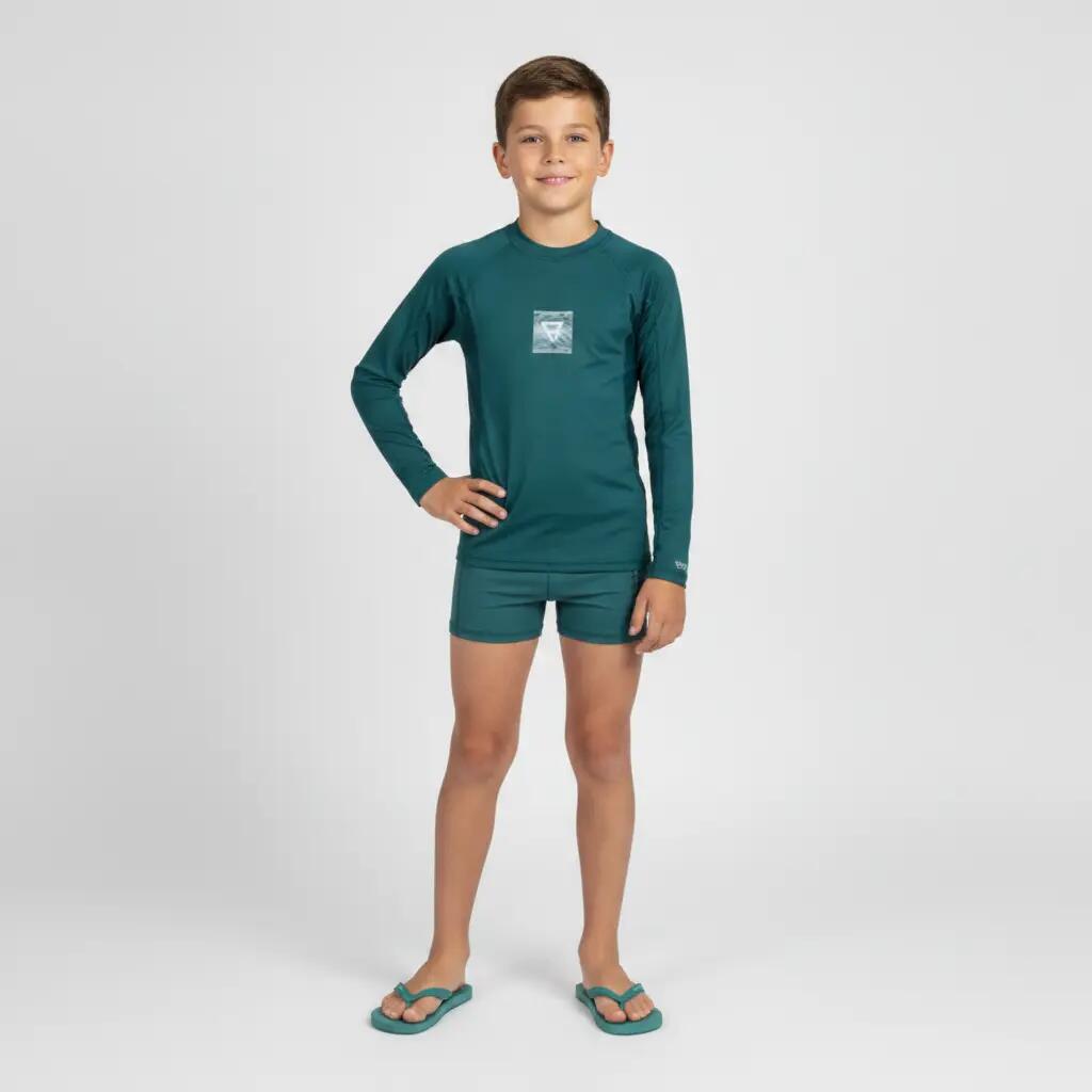 Kids Zwemboxer Samiery Logo Groen 2/5