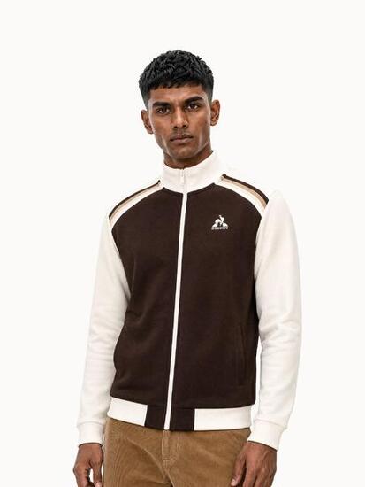 Veste zippée en double face avec bandes rayées épaules Heritage