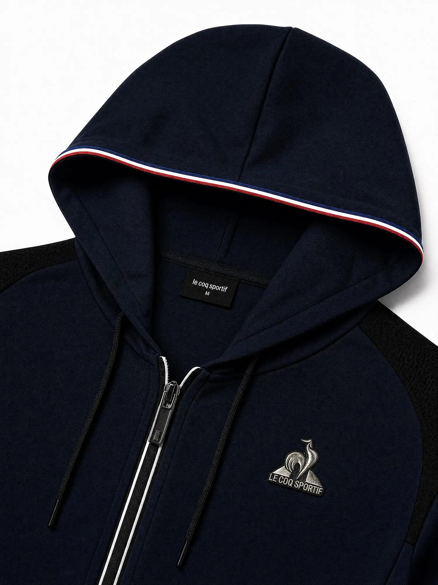 Veste zippée à capuche Coq d'Argent en jersey effet piqué Coq d'argent 4/6
