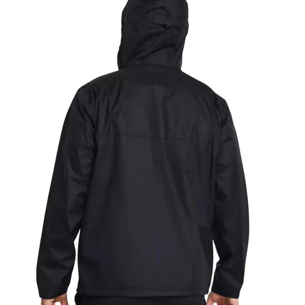 Under Armour Men's Cloudstrike Black Waterproof Rain Jacket 2/6