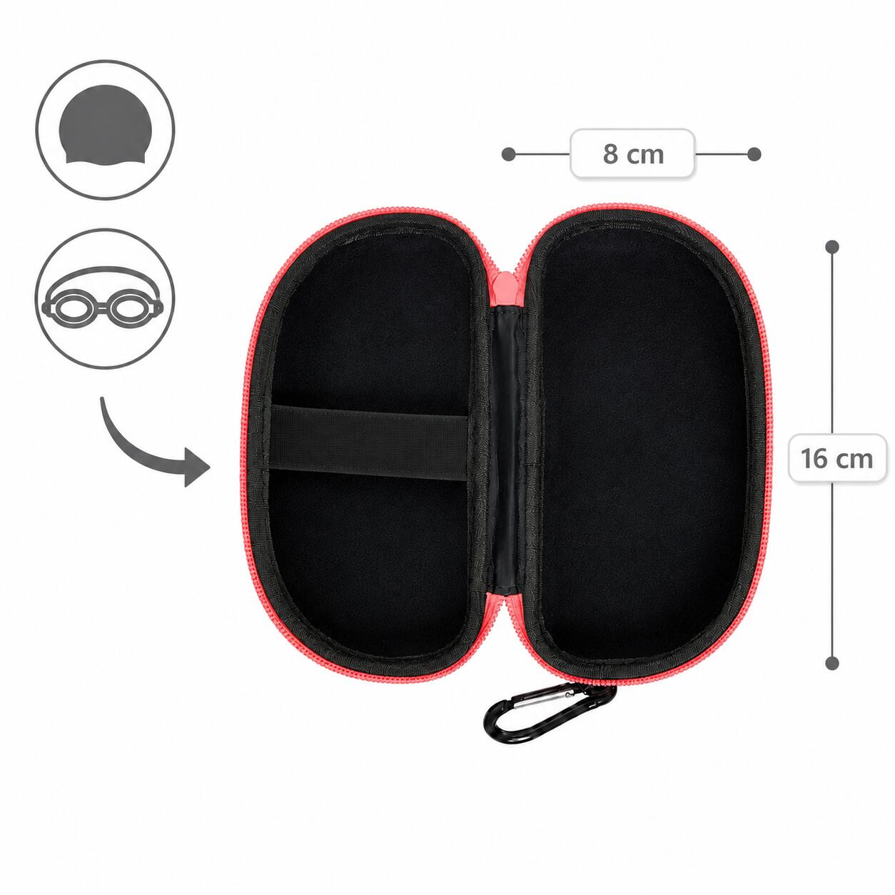 Etui na okulary pływackie twarde futerał pokrowiec Funkita Punch 9/10