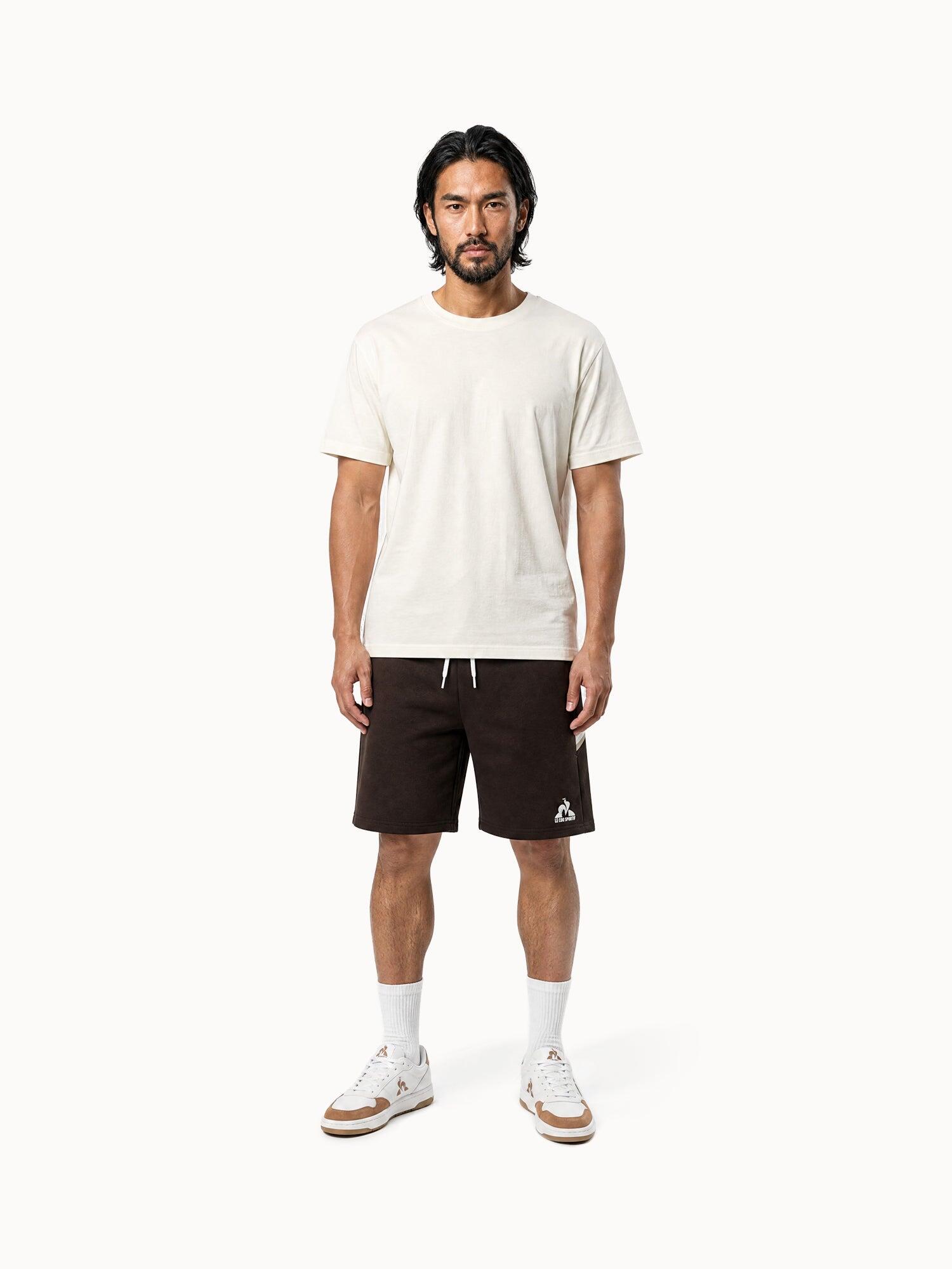 Short en molleton léger avec bandes rayées côtés Heritage 5/7