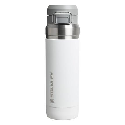 Gourde Isotherme 1L - Bouteille D'Eau Fitness Trek - Couvercle À Bouton-Poussoir