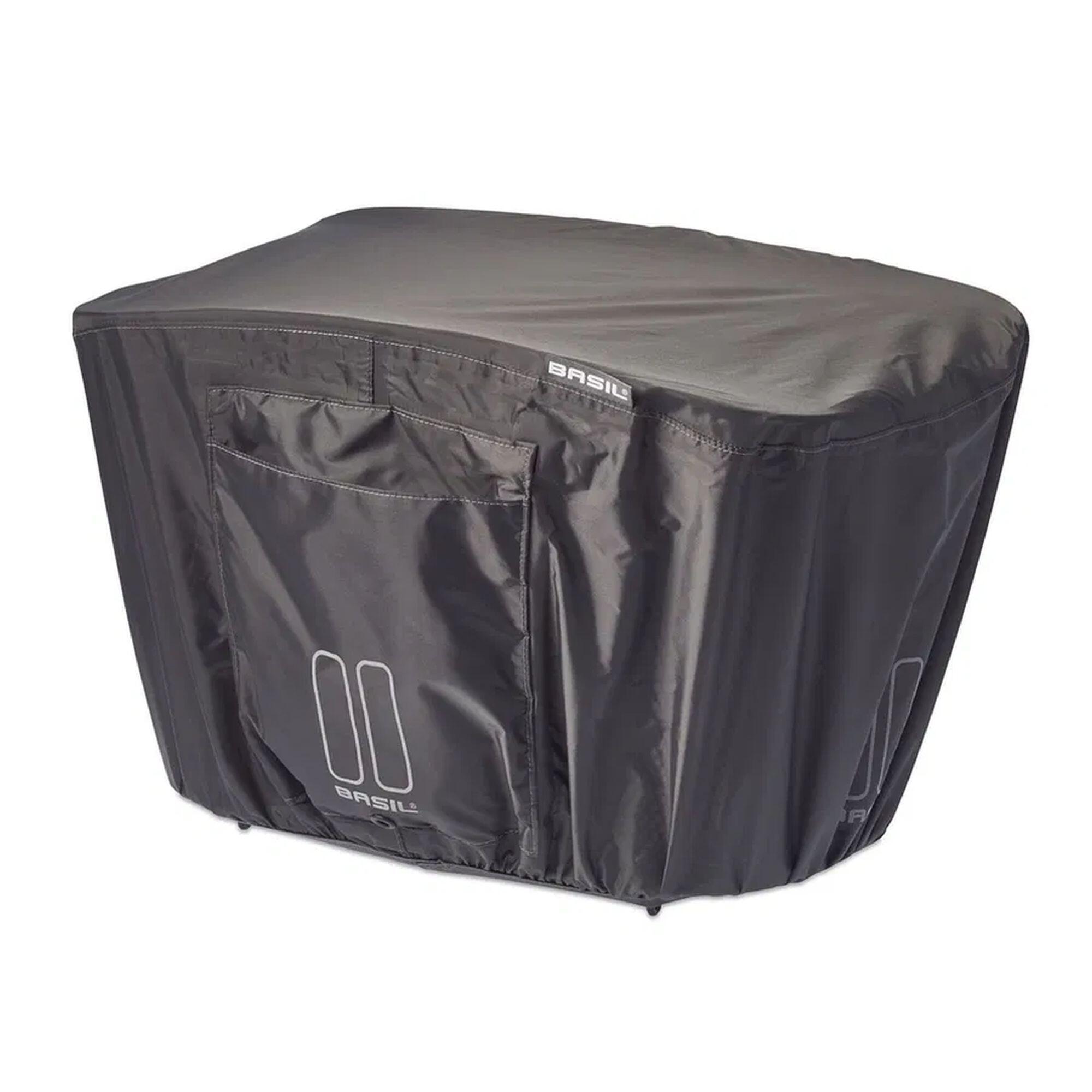 Basil Keep Dry - Regenschutz für Fahrradkorb - Groß - Grau 4/7