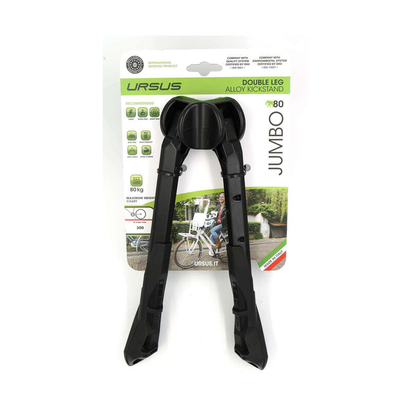 Suport central Jumbo cu 2 picioare, 30 cm – negru