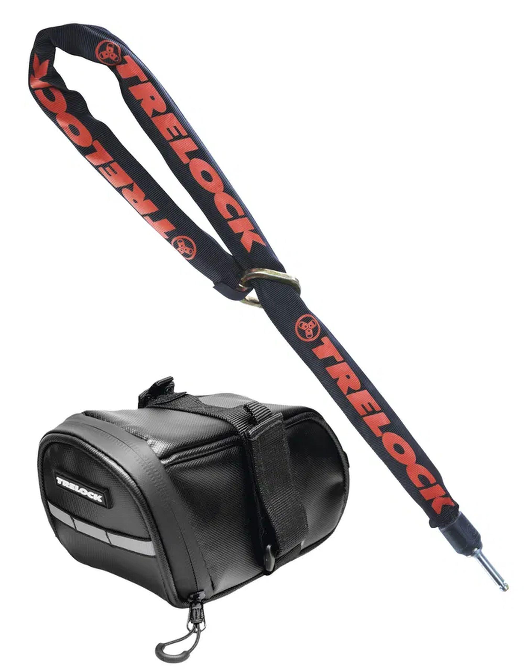 Trelock Anschließkette ZR 355 inkl. Satteltasche 6 mm schwarz 100 cm 5/7