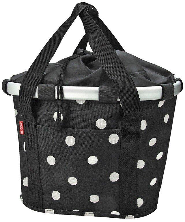 Panier Bikebasket Noir à pois 4/7