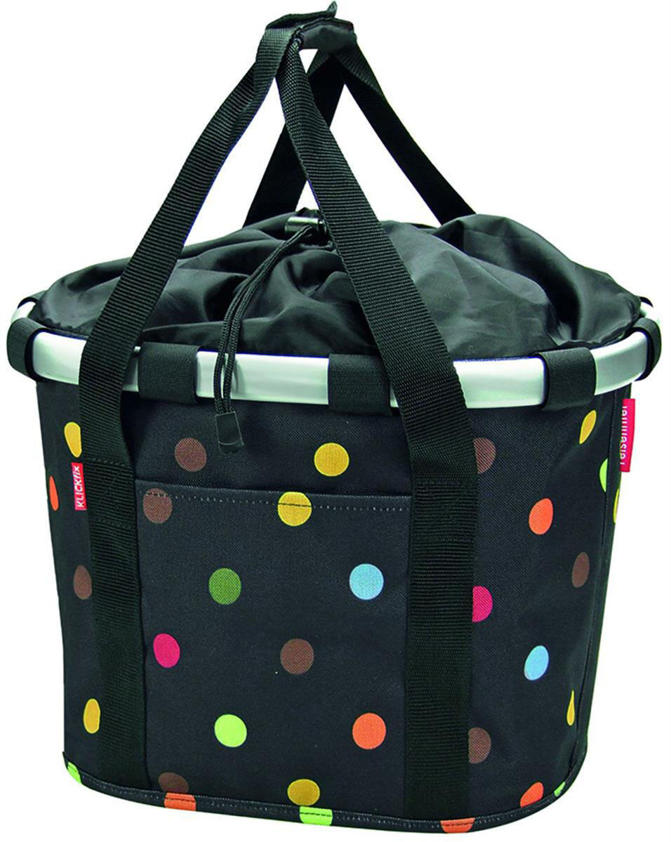 REISENTHEL Bikebasket Dots Lenkerkorb Schwarz Klickfix 3/7