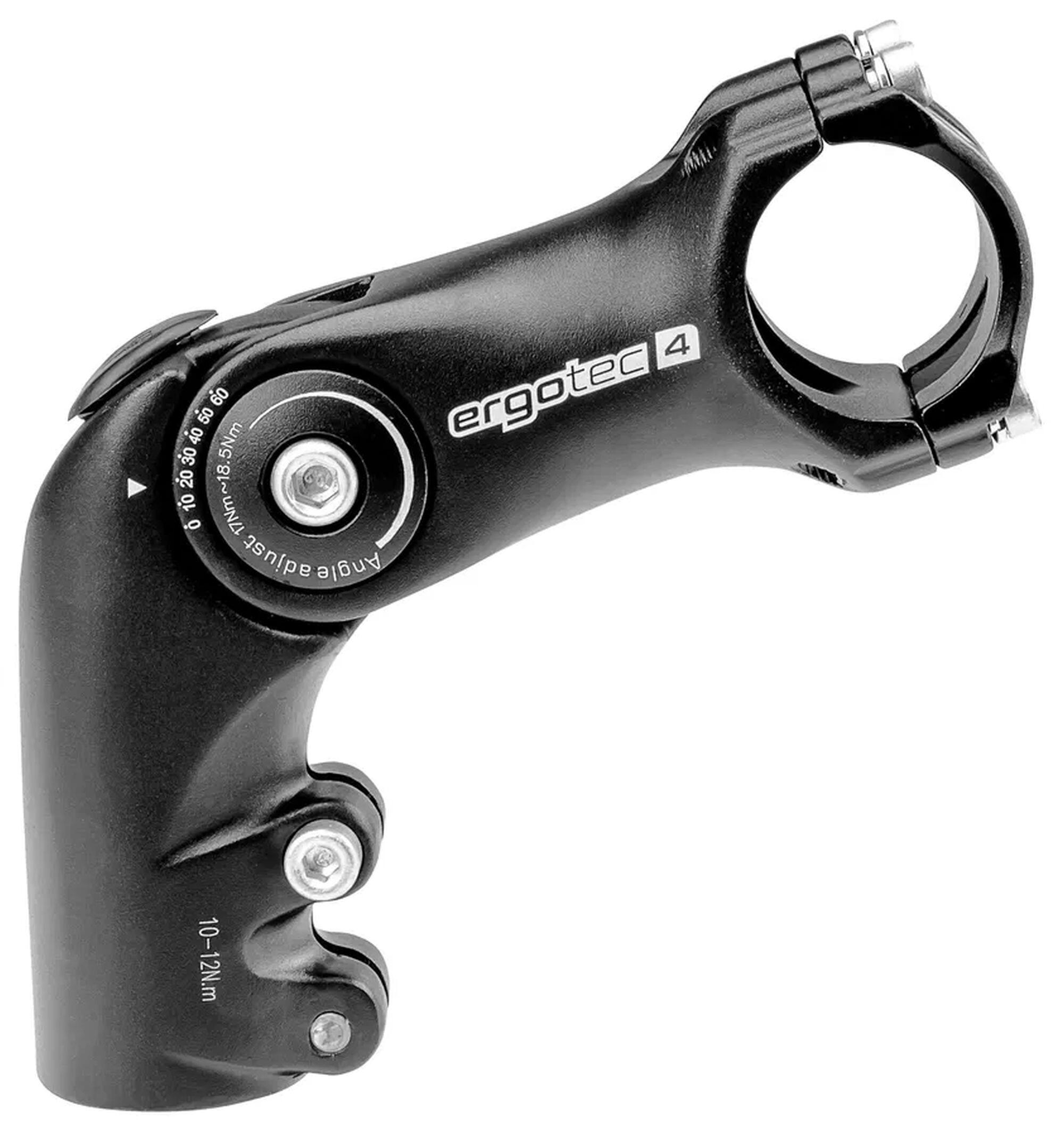 ERGOTEC OCTOPUS 2 Verstellbarer Vorbau 0/60 31.6mm Schwarz 3/7