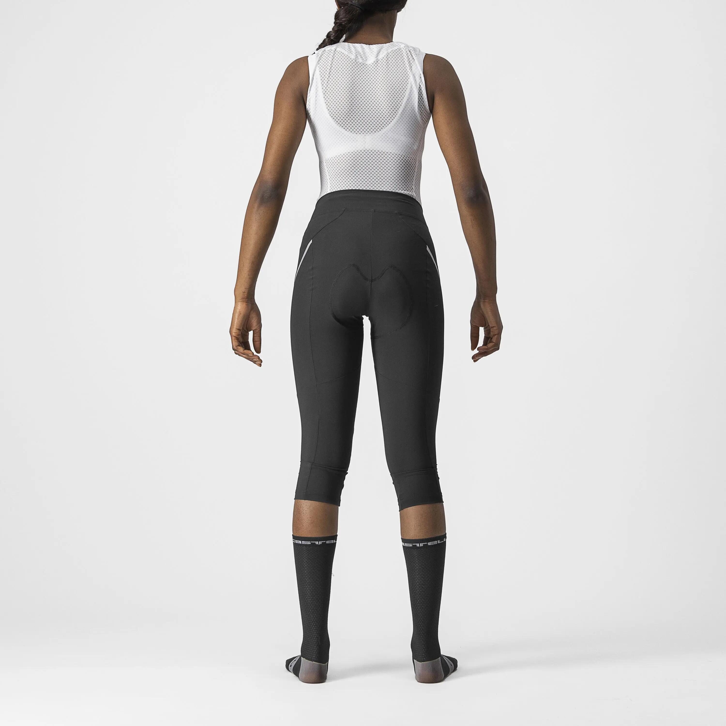 Pantaloni ciclism 3/4 cu bretele - Velocissima 3 Knicker - negru | argintiu 2/2
