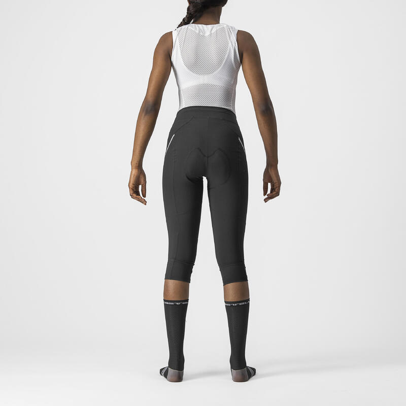 Pantaloni ciclism 3/4 cu bretele - Velocissima 3 Knicker - negru | argintiu