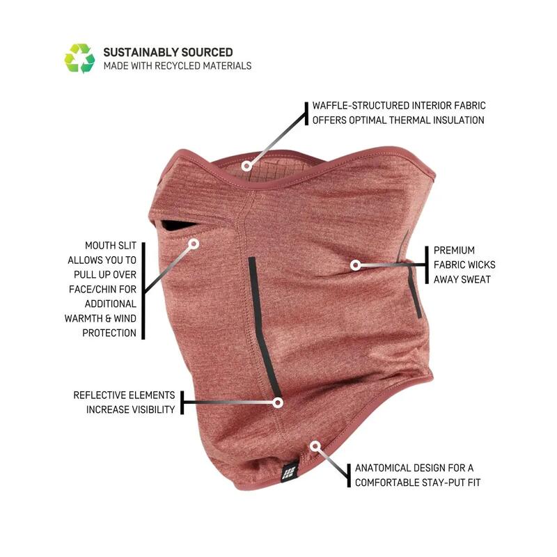 Incalzitor gat - cold weather neckwarmer - rose