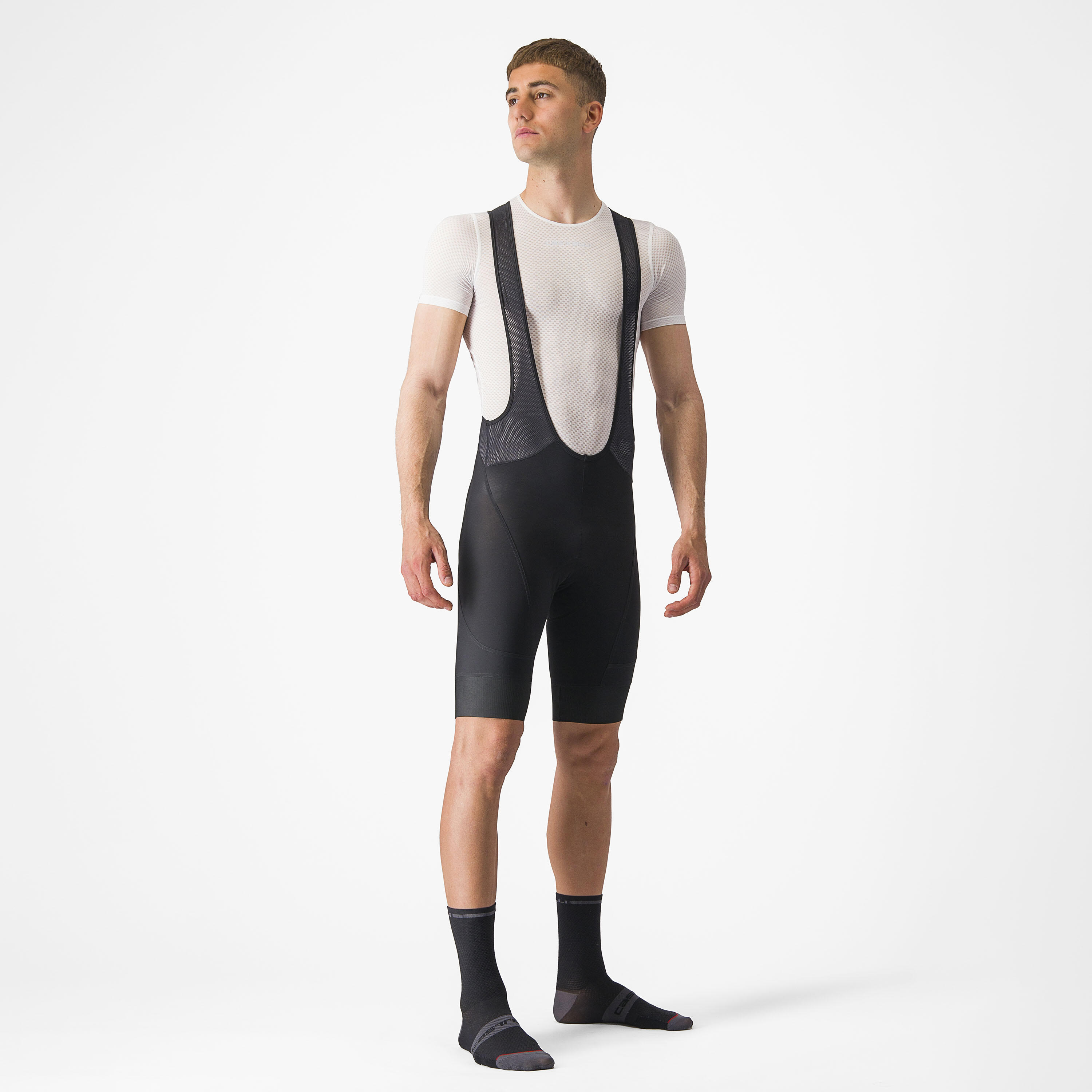 Pantaloncini con bretelle Castelli Endurance 3 Neri 3/5