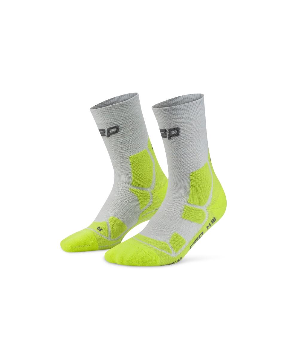 Chaussettes de randonnée CEP Merino Mid-Cut Compressie - Neongeel - Hommes 3/5