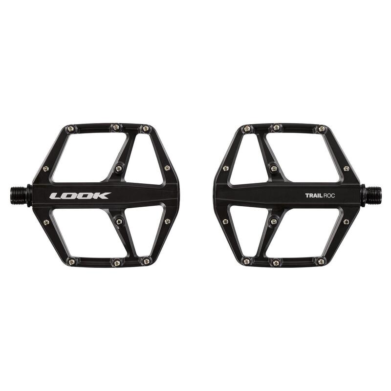 Pedale flat bicicleta MTB Trail Roc - negru