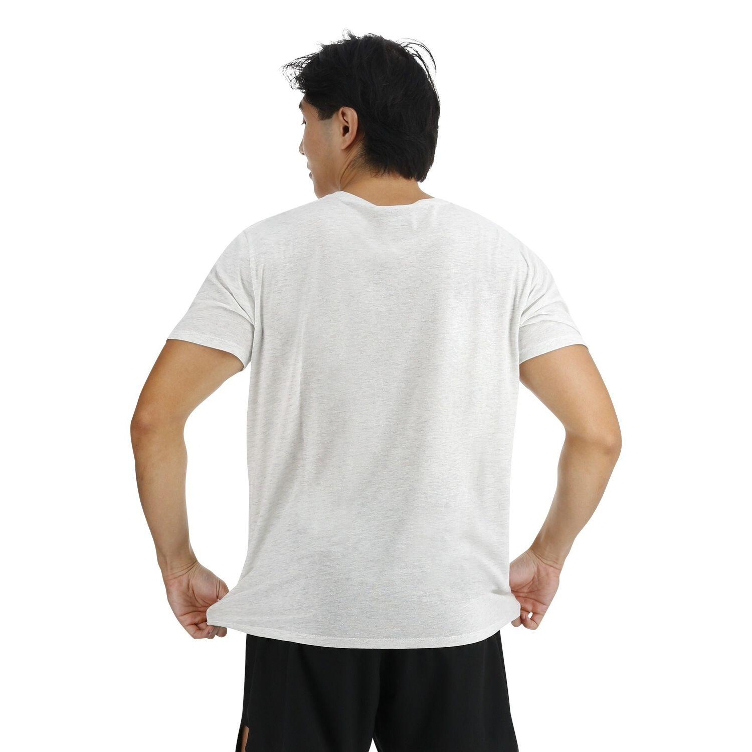 TSHIRT  BIG LOGO TRIBLEND USSTMC3A  PANNA 2/5
