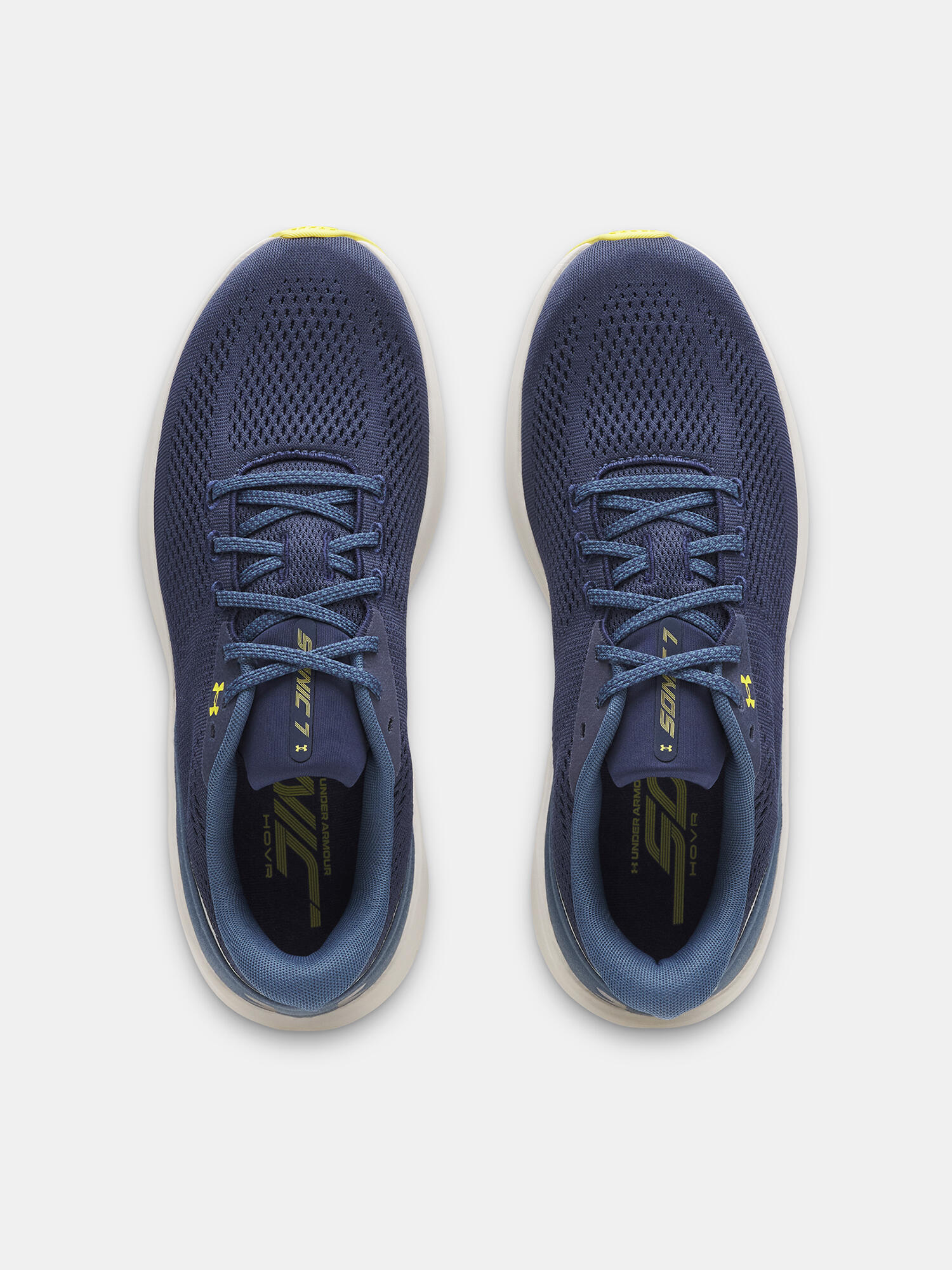 Buty do biegania męskie Under Armour Sonic 7 washed navy/nu blue/yellow shade 3/7