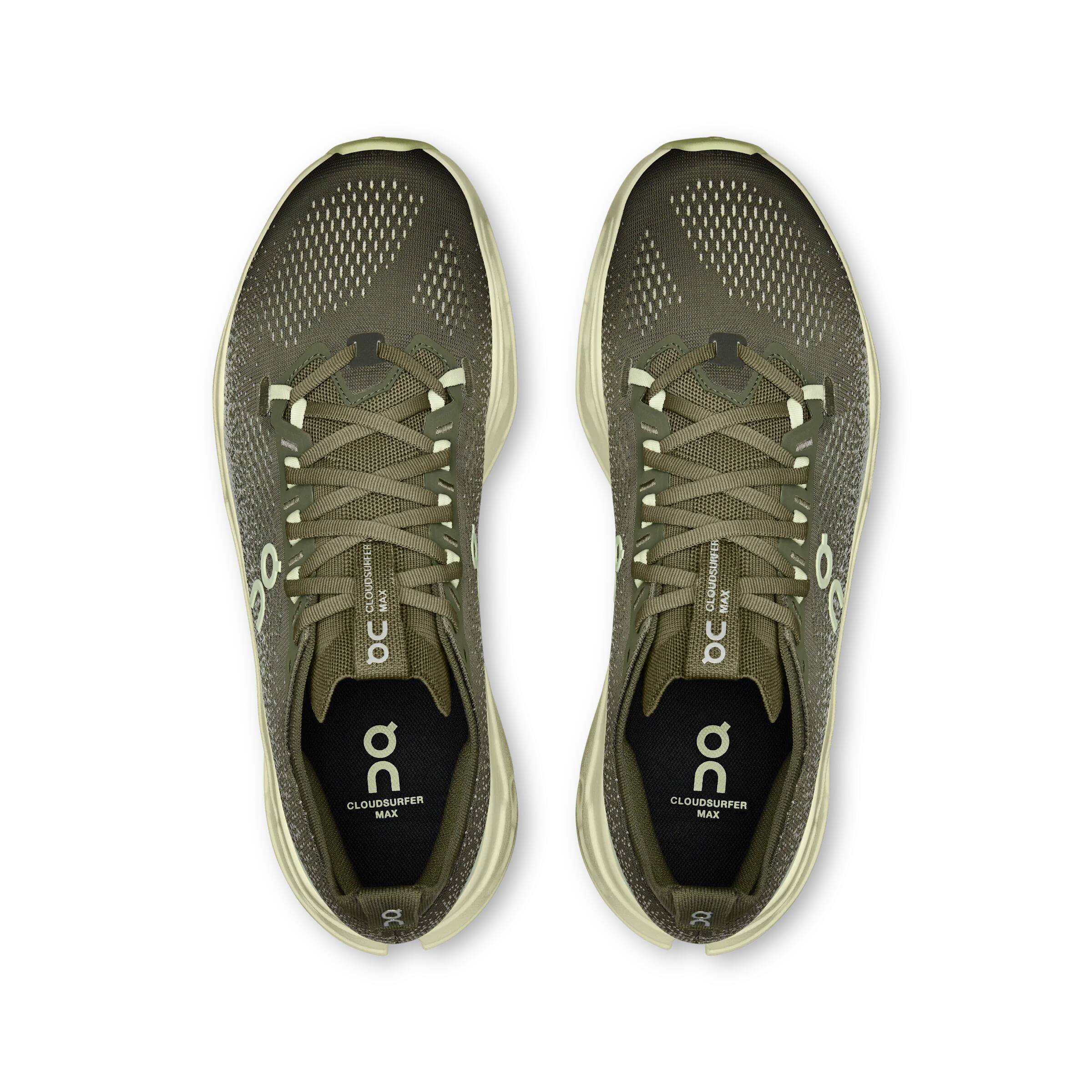 On Cloudsurfer Max Olive - Baskets homme pour marche sportive 2/5