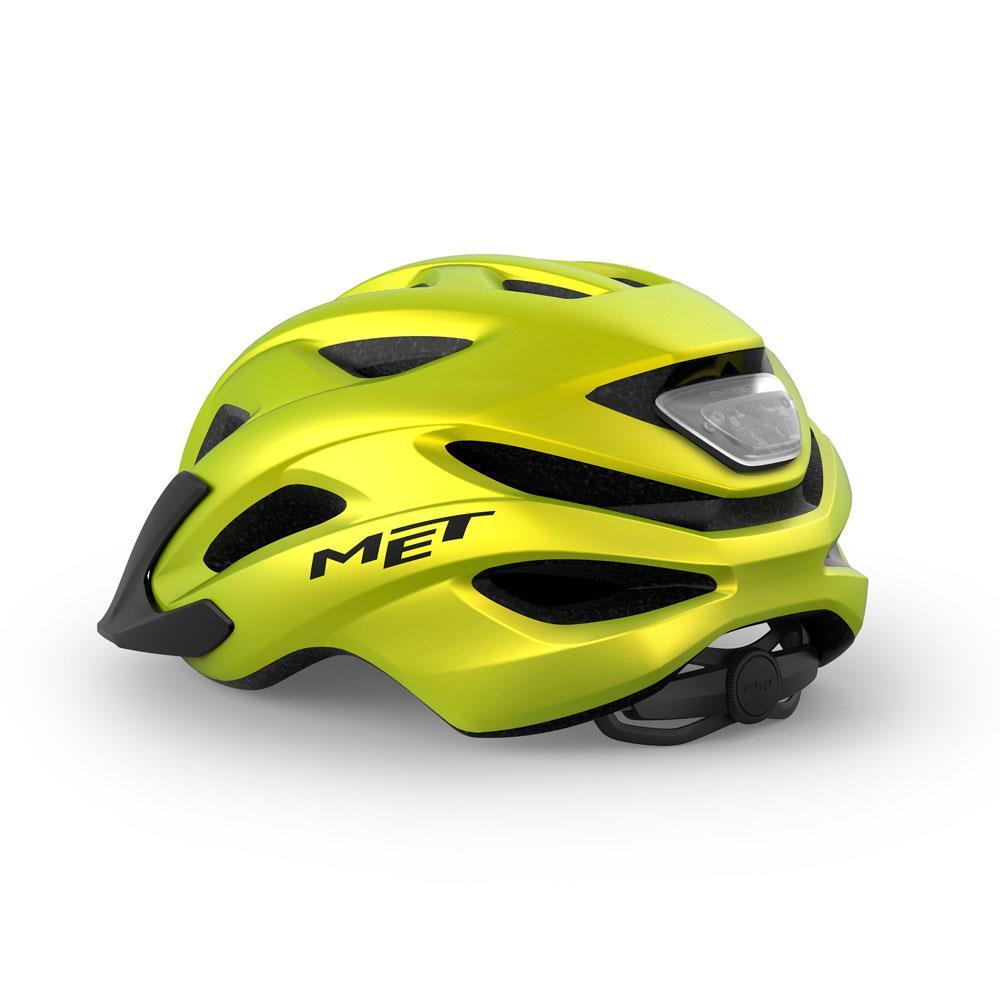 MET Crossover Allround Bike Helmet - Lime Yellow 2/4