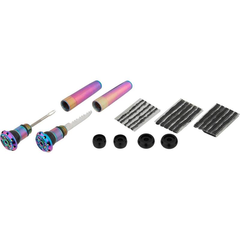 Kit reparatie fisura anvelopa bicicleta Stealth Tubeless Puncture Plug - albast…
