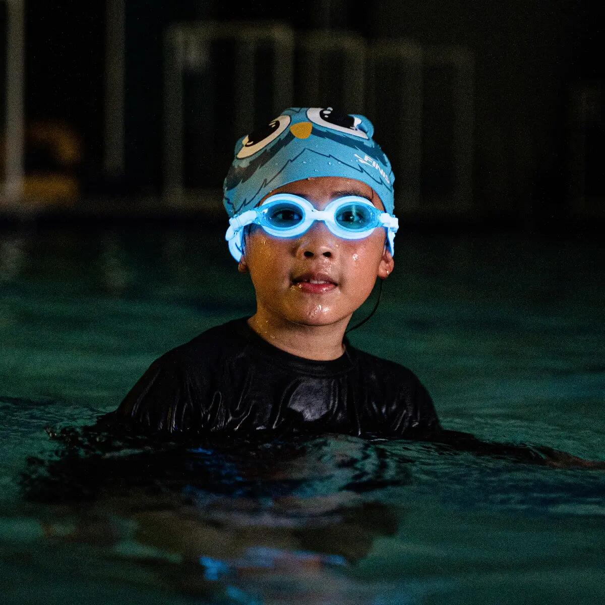Finis Flowglow lunettes de natation enfants, luminescentes, bleu 2/4