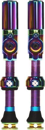 Tubeless Valves Big Bore Hybrid 75mm Iridescent