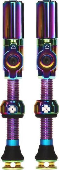 Tubeless Valves Big Bore Hybrid 75mm Iridescent