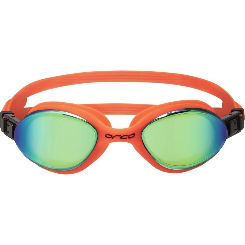 Ochelari inot triatlon si ape deschise - Killa 180° - portocaliu oglinda