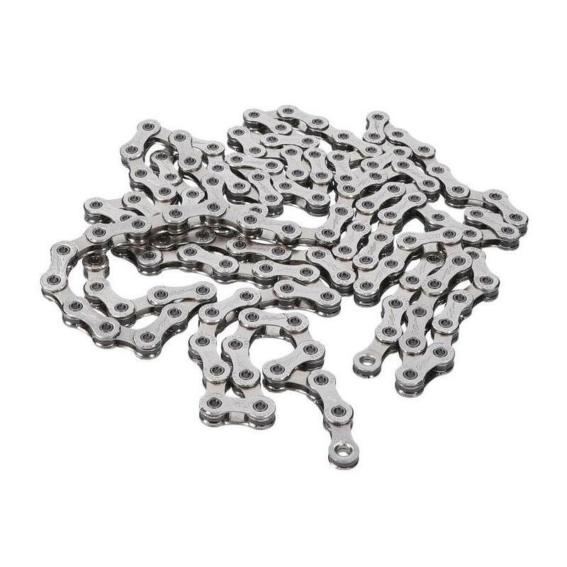 Lant bicicleta electrica 12 viteze, 138 zale E-bike chain - gri argintiu