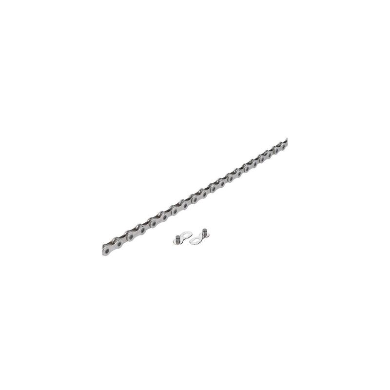 Lant bicicleta electrica 12 viteze, 138 zale E-bike chain - gri argintiu