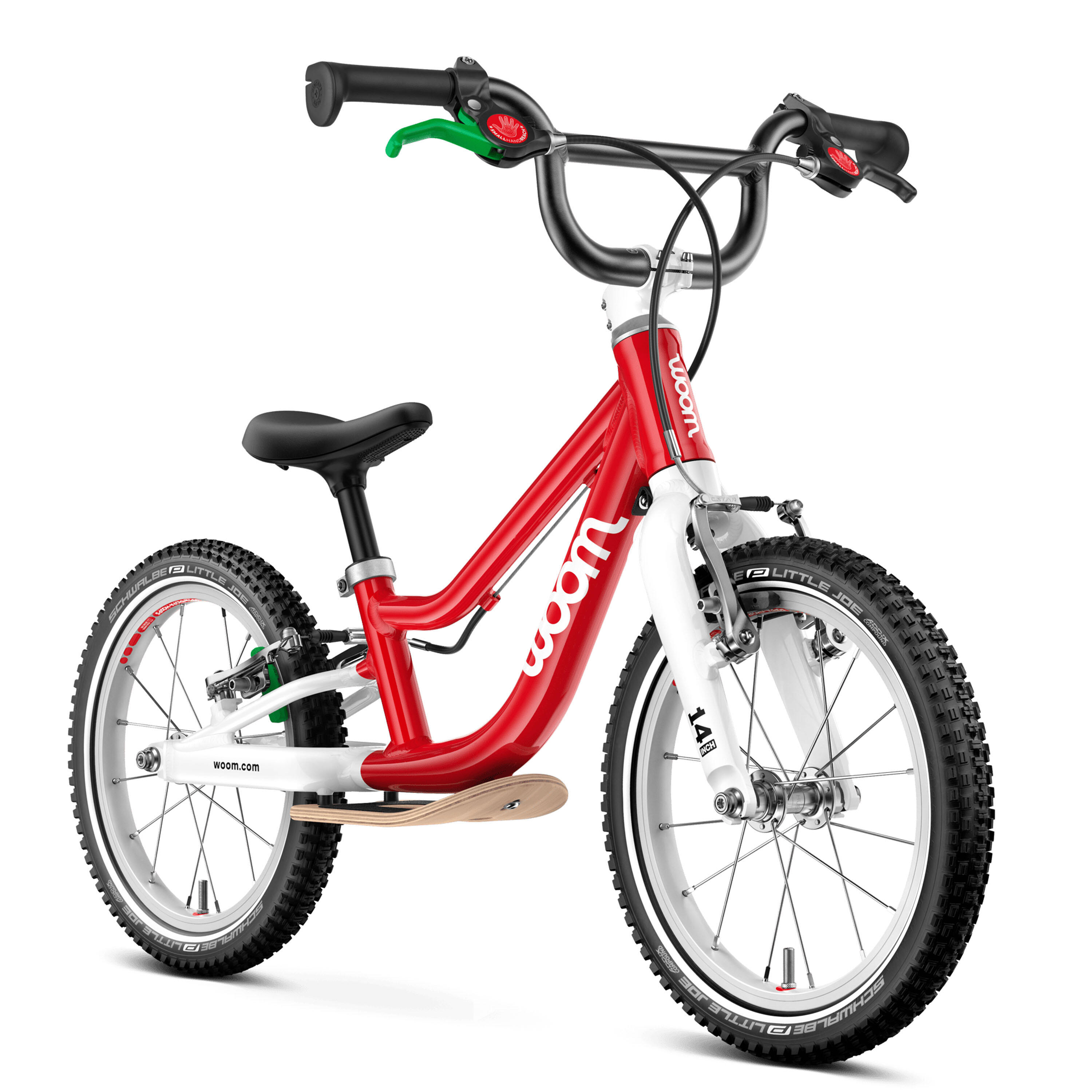 Bicicleta copii Woom 1 Go Plus cu roti 14" rosu Woom Red 2/6