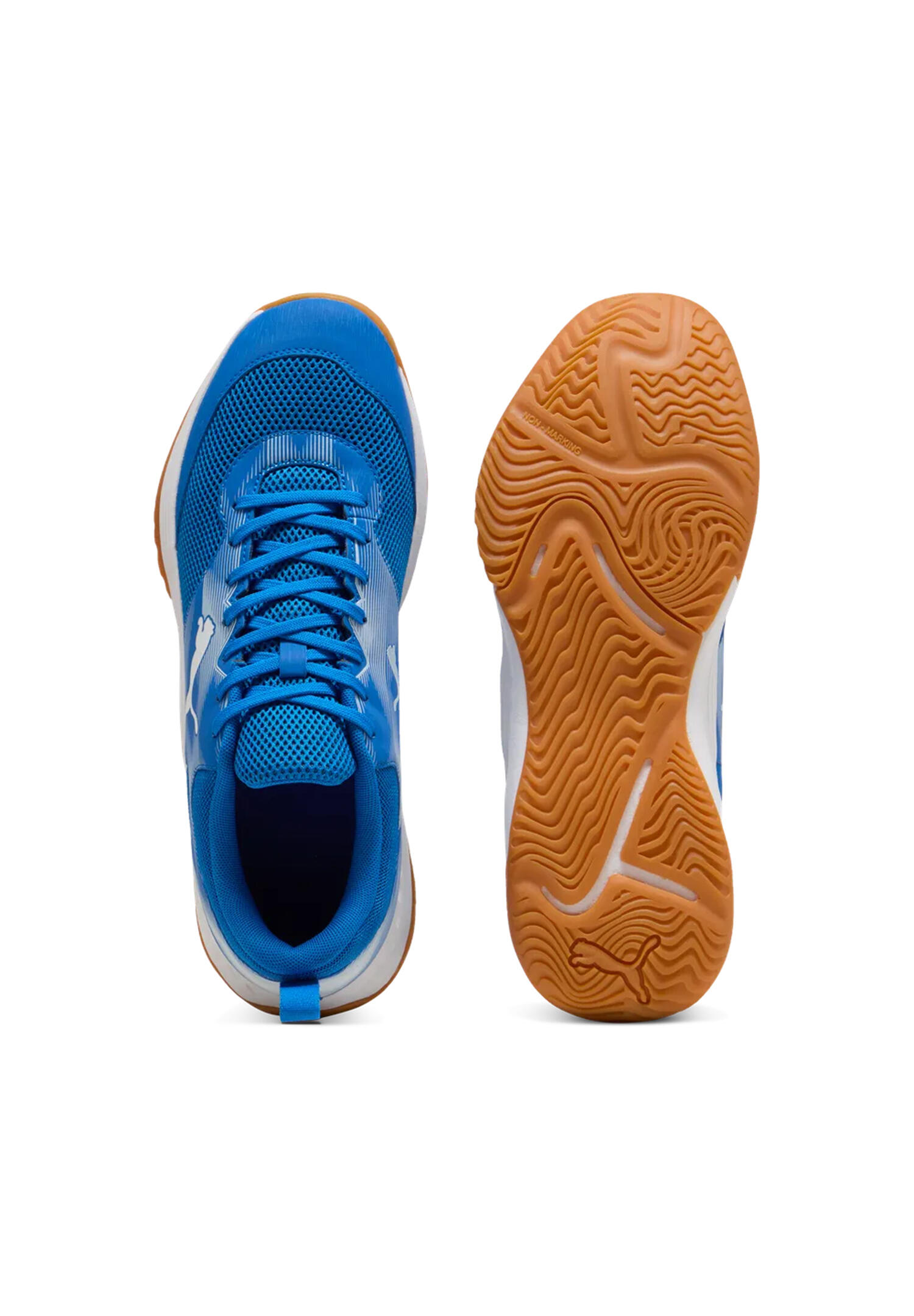 Puma VARION 3 Indoor Unisex Hallenschuhe Sneaker Schnürschuh 109096 03 Blau 5/15