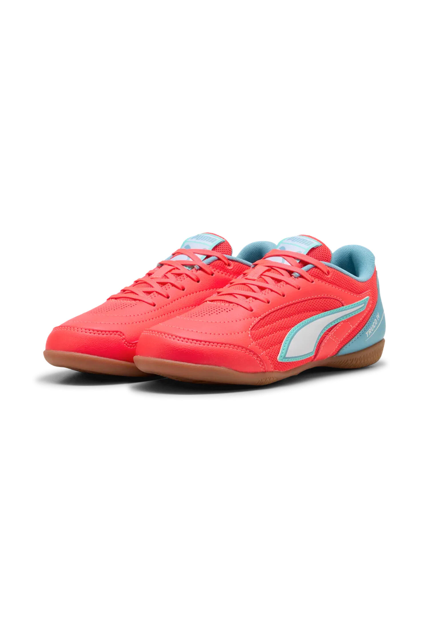 Puma Kinder Truco IV JR Fußballschuh Sneaker Hallenschuh 108970 09 Rot/Blau 1/5