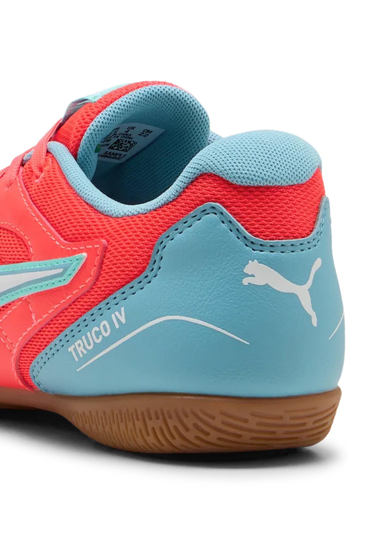 Puma Kinder Truco IV JR Fußballschuh Sneaker Hallenschuh 108970 09 Rot/Blau 4/5
