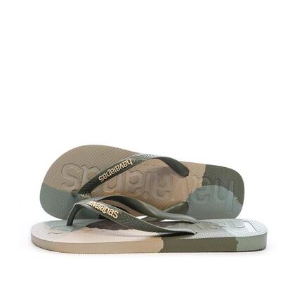Havaianas Slim Zehentrenner für Herren, Grün/Beige