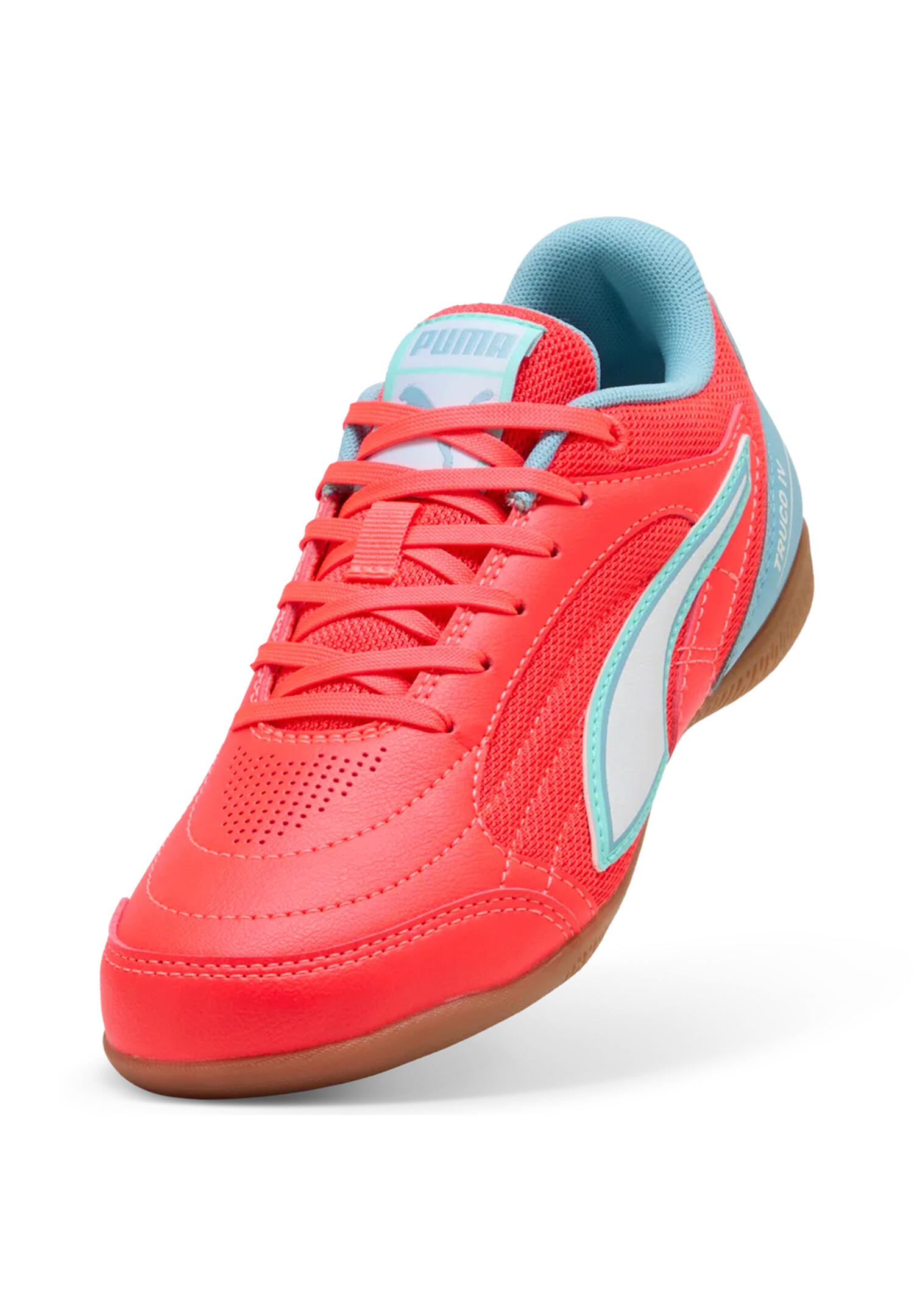 Puma Kinder Truco IV JR Fußballschuh Sneaker Hallenschuh 108970 09 Rot/Blau 3/5