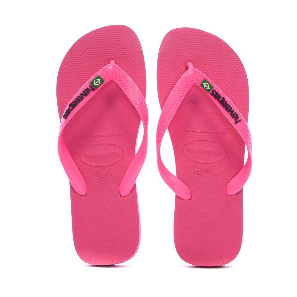 Infradito Donna Havaianas Brasil Logo Neon Rosa 3/5