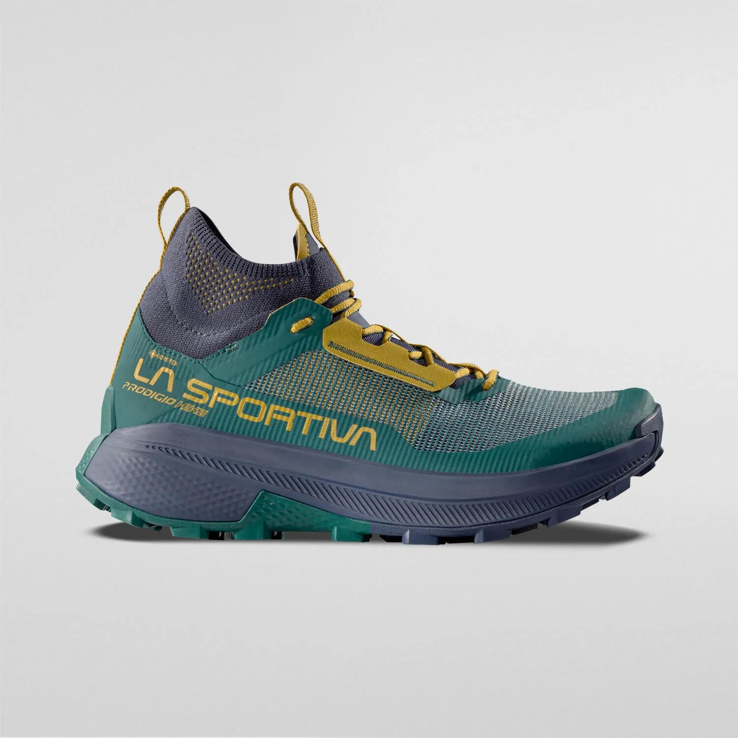Botas - Trekking - Hombre - Técnicas, Ligeras, Estables - Prodigio - Verde. 1/3
