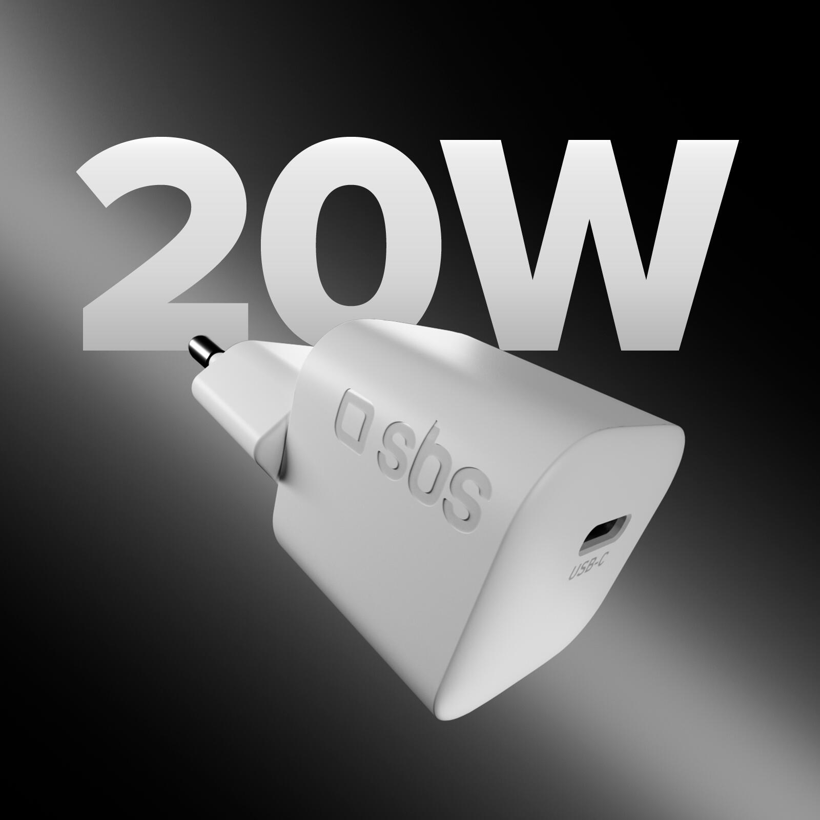 Kit chargeur USB-C 20W Power Delivery avec câble USB-C tressé de 1,5 m 2/7
