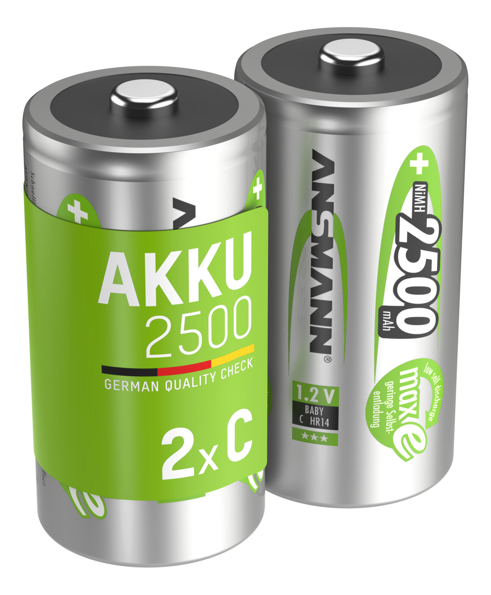 Baby C Akku 2500 mAh Geringe Selbstentladung 1/7