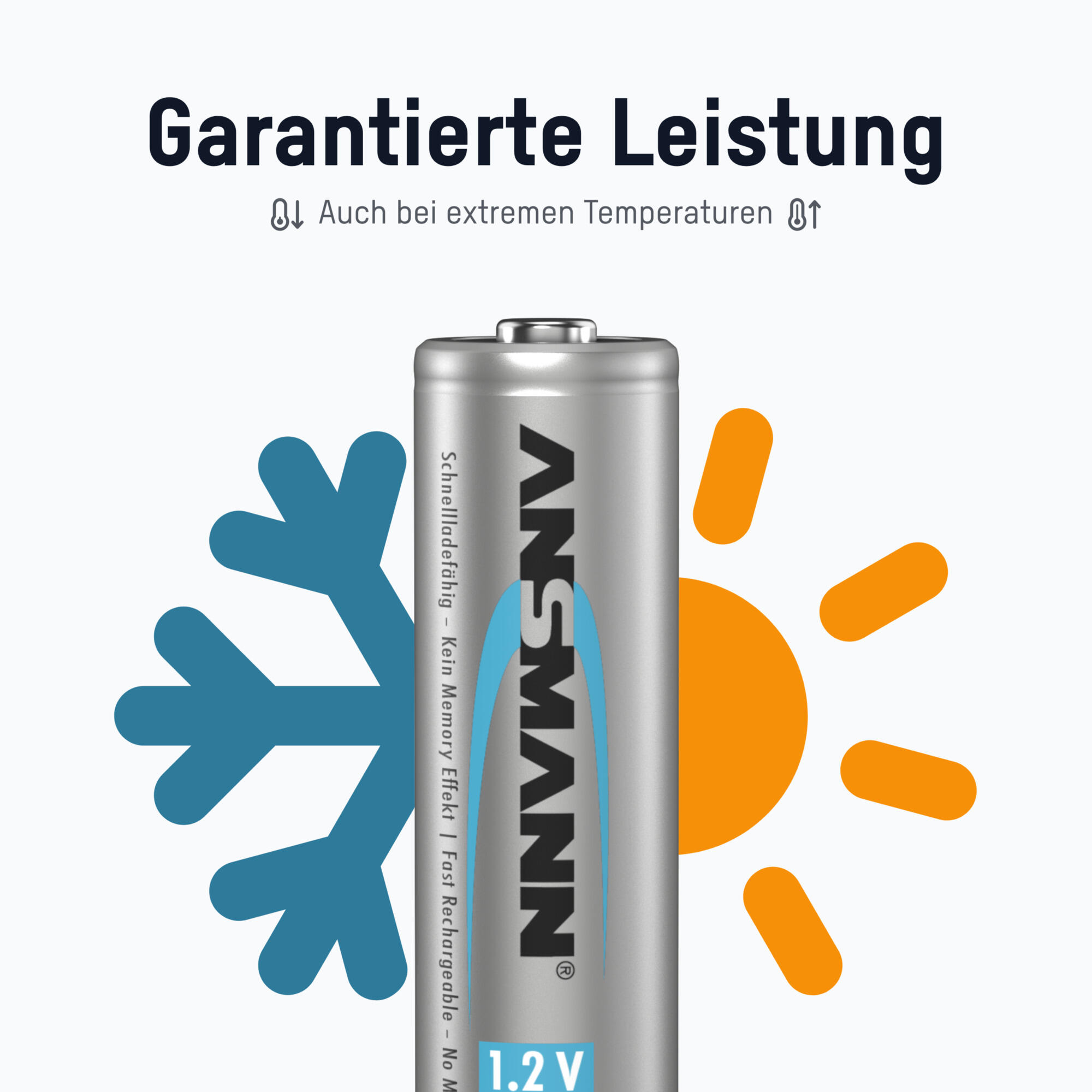 ANSMANN Akku AA Mignon 1300mAh 1,2V, 4 Stück, wiederaufladbar für Telefon DECT 3/7