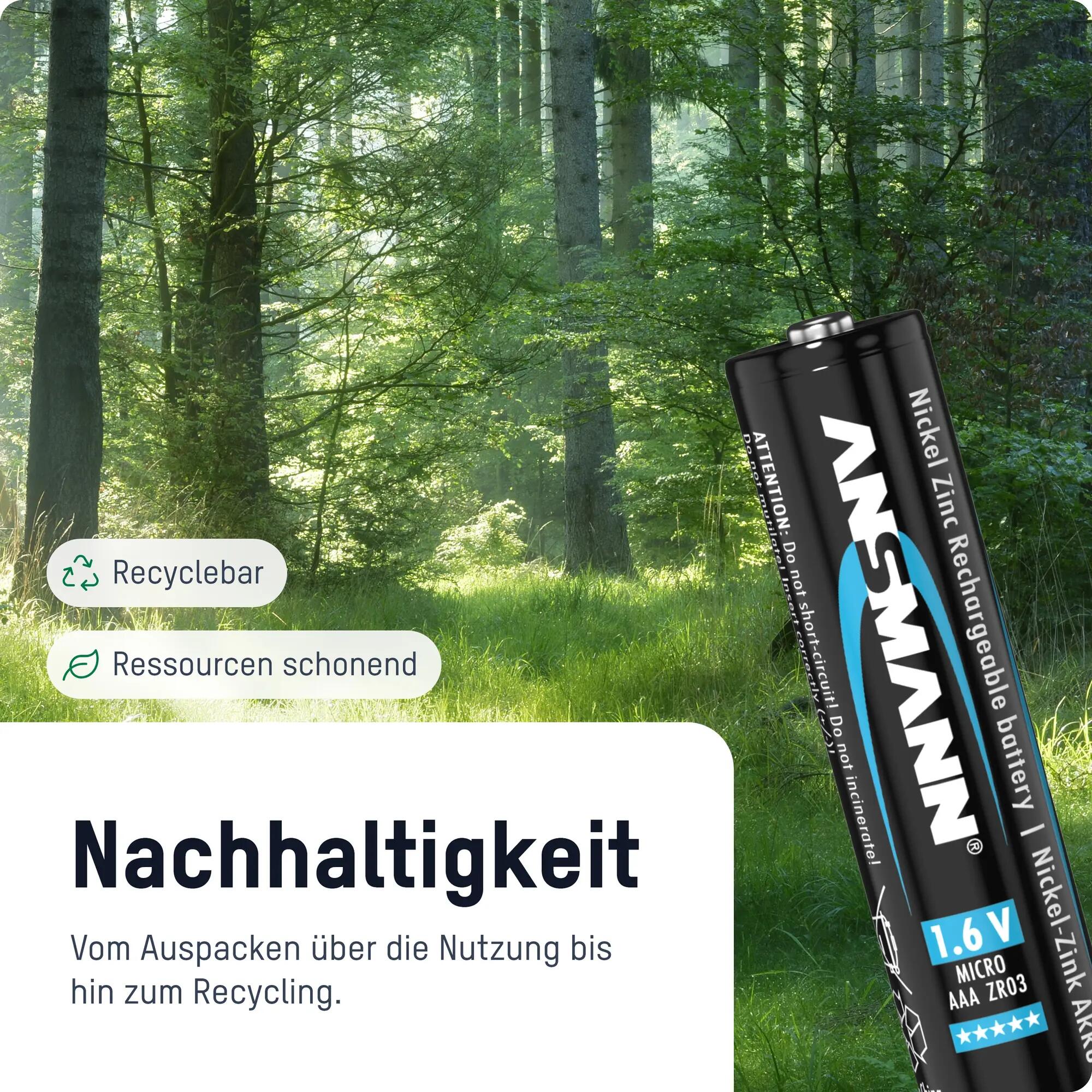 NiZn Akku AAA 900mWh- 8 Stück 2/7