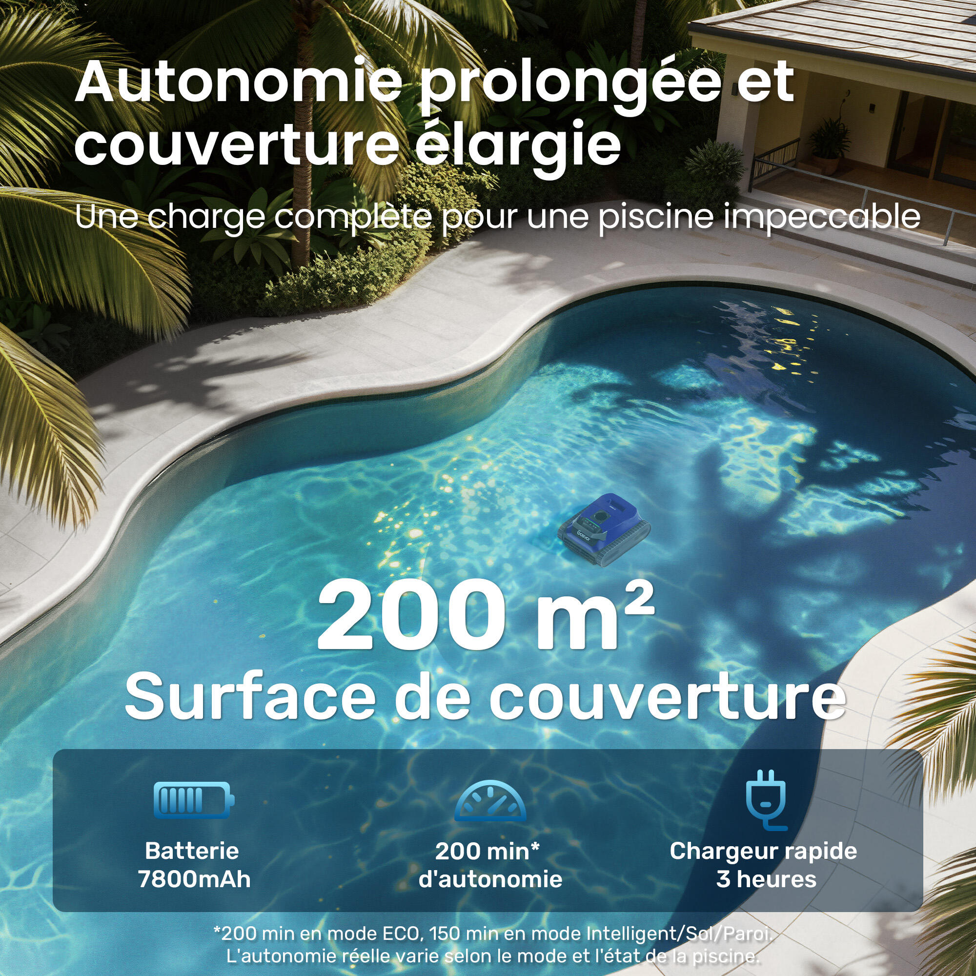 Gosvor LiteVac G1 Robot nettoyeur de piscine sans fil 9/10