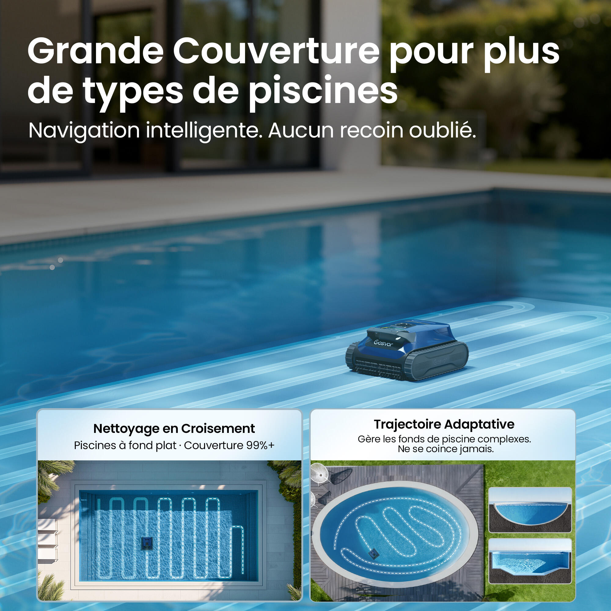 Gosvor LiteVac G1 Robot nettoyeur de piscine sans fil 3/10